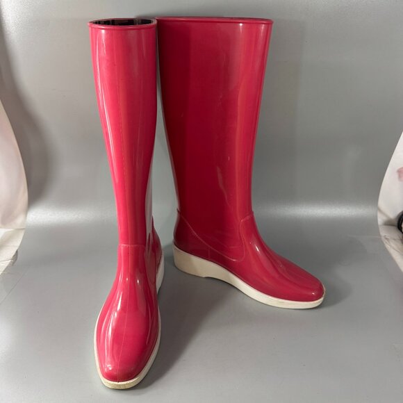 Fendi Rubber Rain Boots, Size 38 - Picture 1 of 16